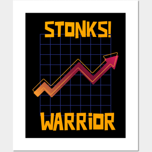 Stonks Warrior Posters and Art